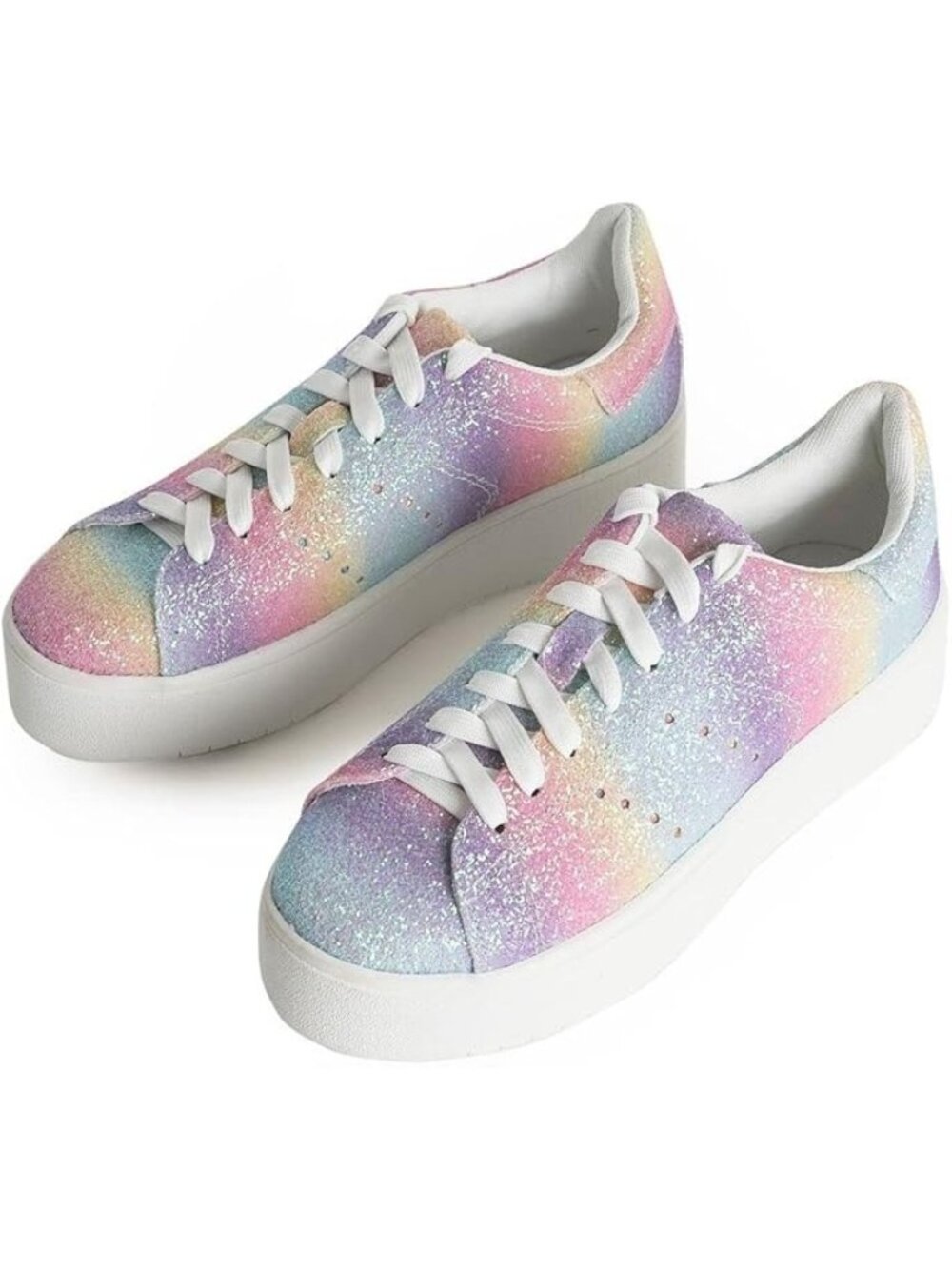 J. Adams Hero Platform Sneakers for Women - Casual Lace Up Fashion Tennis Shoes